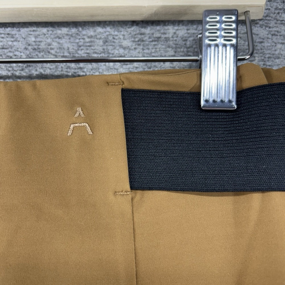 Aday Pleated Pants Women Size XL Brown Stretch Pull On Casual - Picture 4 of 11